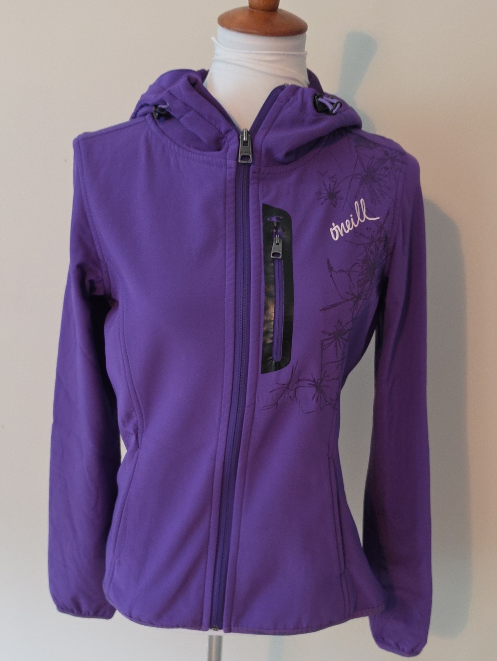O' Neill Santa Cruz California  1952 Purple Thrill  Full Zip Hooded Jacket